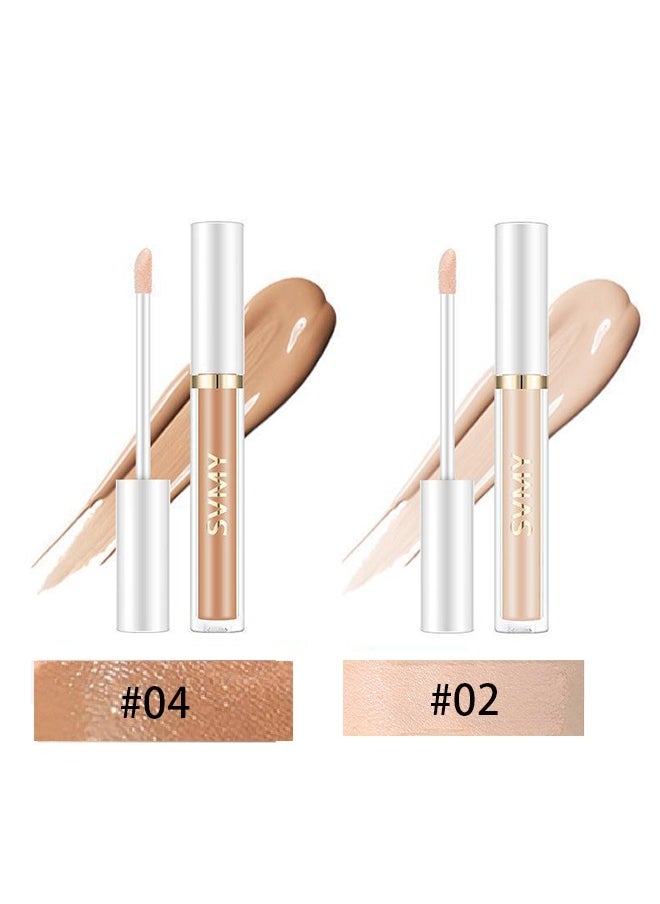SVMY - Lightweight And Soft Concealer-  Foundation & Concealer & Contour  Like Magic 12HR Full Coverage ,  Invisible Pore Conceal Dark Circles Blemish Long-Lasting makeup,3D makeup shapes your face(#02) - Image 1