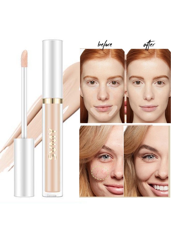 SVMY - Lightweight And Soft Concealer-  Foundation & Concealer & Contour  Like Magic 12HR Full Coverage ,  Invisible Pore Conceal Dark Circles Blemish Long-Lasting makeup,3D makeup shapes your face(#02) - Image 1
