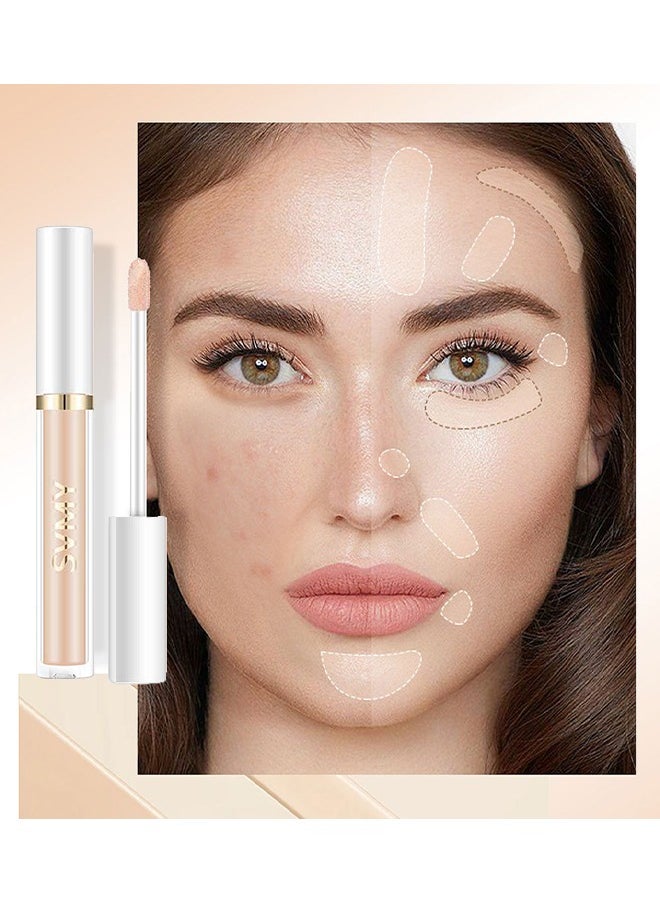 SVMY - Lightweight And Soft Concealer-  Foundation & Concealer & Contour  Like Magic 12HR Full Coverage ,  Invisible Pore Conceal Dark Circles Blemish Long-Lasting makeup,3D makeup shapes your face(#02) - Image 1