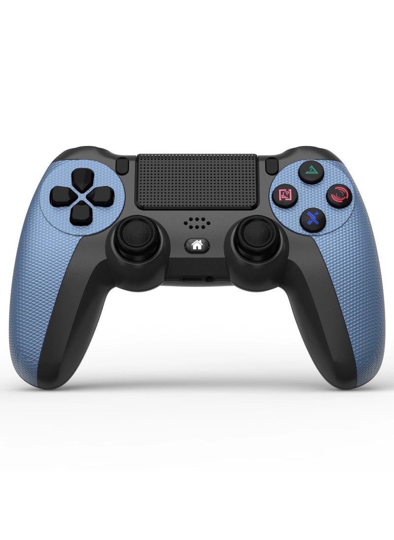 Generic Wireless Controller Gamepad for PS4/PS4 Slim/PS4 pro/PC with USB Charge Cable with Dual Vibration, Clickable Touchpad (Blue)  - Image 1