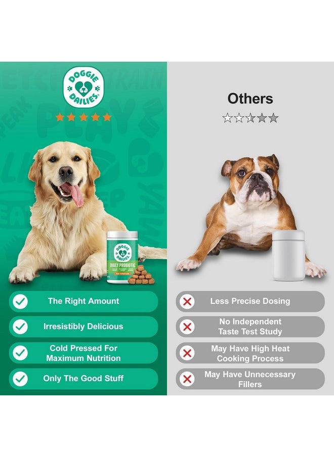 Doggie Dailies Doggie Dailies Probiotics for Dogs, 225 Soft Chews, Advanced Dog Probiotics with Prebiotics, Promotes Digestive Health, Supports Immune System and Overall Health (Pumpkin)  - Image 5