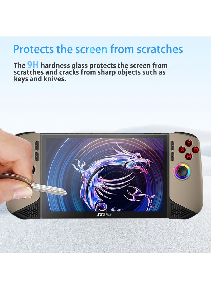 (2 Pack) Screen Protector for MSI Claw 8 AI+ Powered Handheld Gaming Device 8inch TPU Film Screen Protector for MSI Claw AI Plus 2024 Anti-Scratch Sensitive