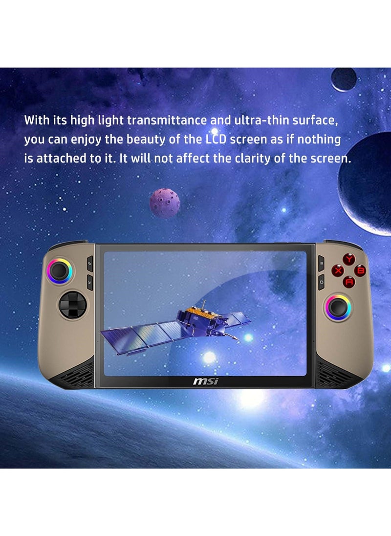 (2 Pack) Screen Protector for MSI Claw 8 AI+ Powered Handheld Gaming Device 8inch TPU Film Screen Protector for MSI Claw AI Plus 2024 Anti-Scratch Sensitive