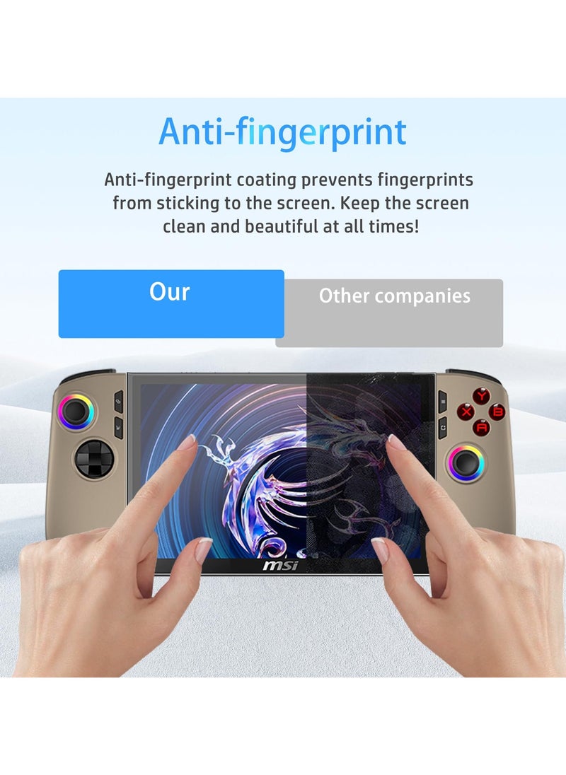 (2 Pack) Screen Protector for MSI Claw 8 AI+ Powered Handheld Gaming Device 8inch TPU Film Screen Protector for MSI Claw AI Plus 2024 Anti-Scratch Sensitive