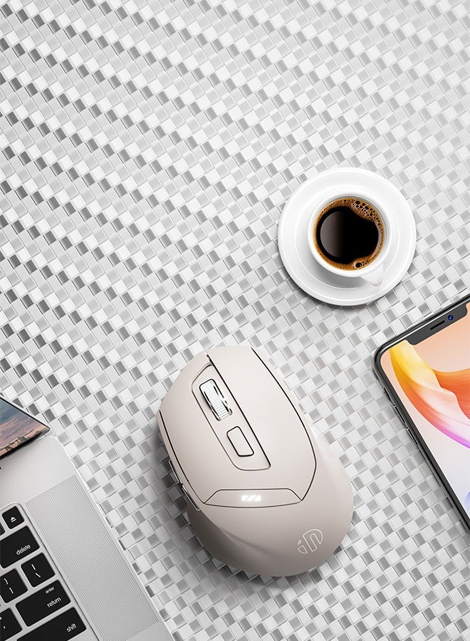 Inphic DR6 Bluetooth 4.0+5.0+Wireless 2.4G three modes ultra-low power consumption optical engine, key mute and silent, ultra-long battery life - Image 3