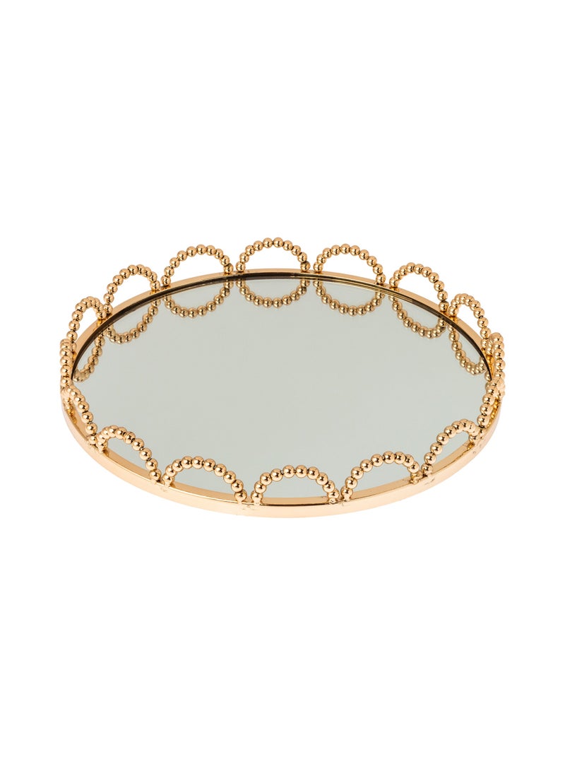 Dania Gold metal top with mirror floor, elegant design - Image 2