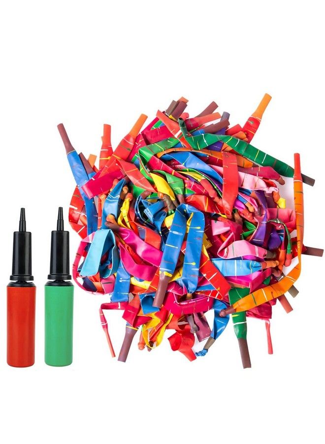 YHmall 100Pcs Rocket Balloons With Two Free Air Pump Giant Rocket Balloons For Parties (Red) - Image 1
