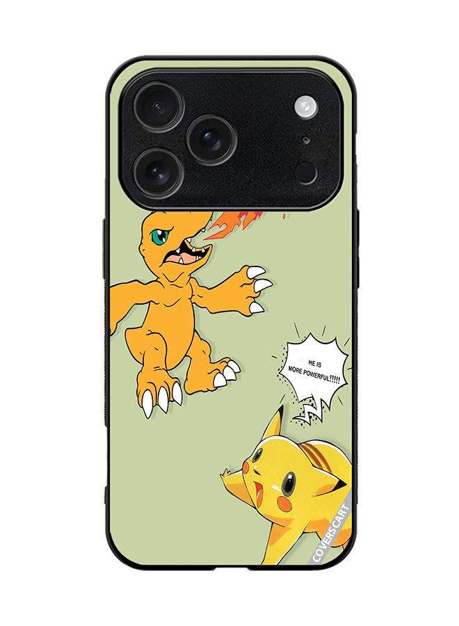 Protective Case Cover For Apple iPhone 17 Pro Charmander And Pikachu Design Multicolour
