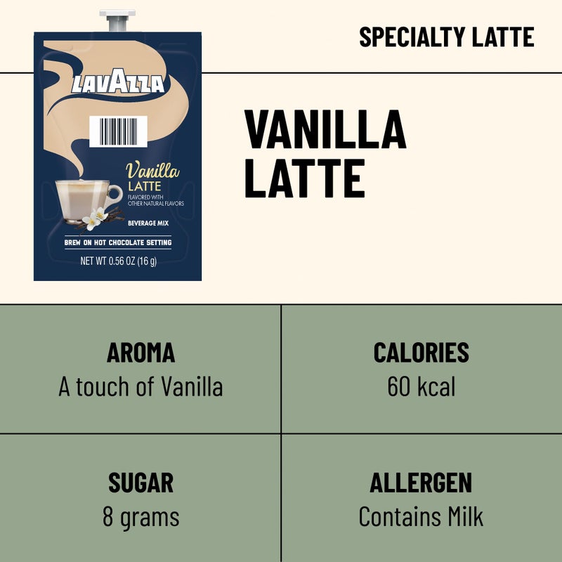 Flavia Lavazza Vanilla Latte Freshpacks works only with Flavia Brewers (Case of 36) - Image 2