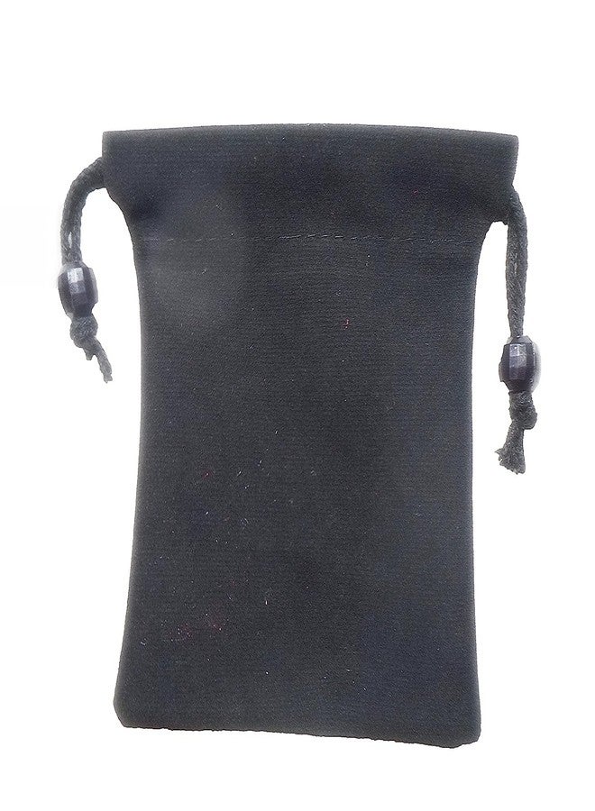 True Wings Velvet Potli Bags for Gifting| Small Drawstring Jewellery Pouch | Velvet Gift Bags for Wedding Return Gifts Women Traditional Function Décor (Black, pack of 50) - Image 1