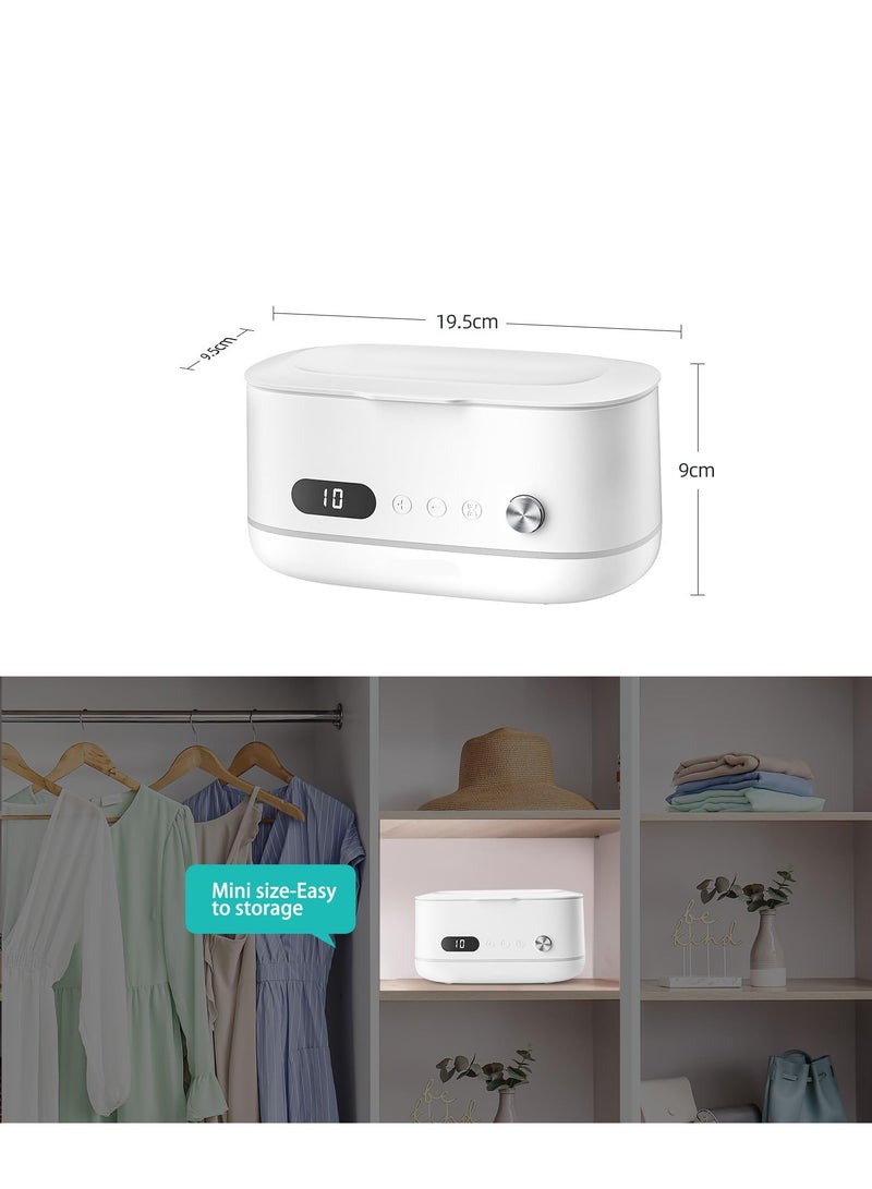 SOLARAE Ultrasonic Cleaner,Professional 500ml Jewelry Cleaner with 45000Hz Frequency, Basket, and 10 Digital Timer Settings for Rings, Glasses, Watches, and Dentures Cleaning - Image 5