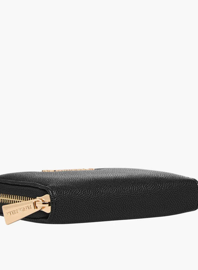 Flora Bella By Shoexpress Textured Zip Around Wallet
