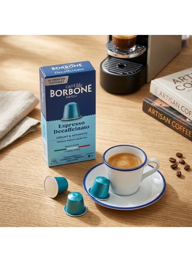 CAFFE BORBONE Caffè Borbone Decaffeinated Coffee Capsules Aluminum Compatible with Nespresso Original Machines Medium Roast Italian Espresso – 50 Capsules - Image 4