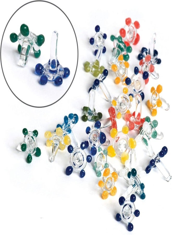 ELEVA Daisy Decorative Gems, Flower Glass Beads - Thicker and Consistently Sized (1/4" to 3/8" inches) Assorted Colors (60 Pack) - Image 2
