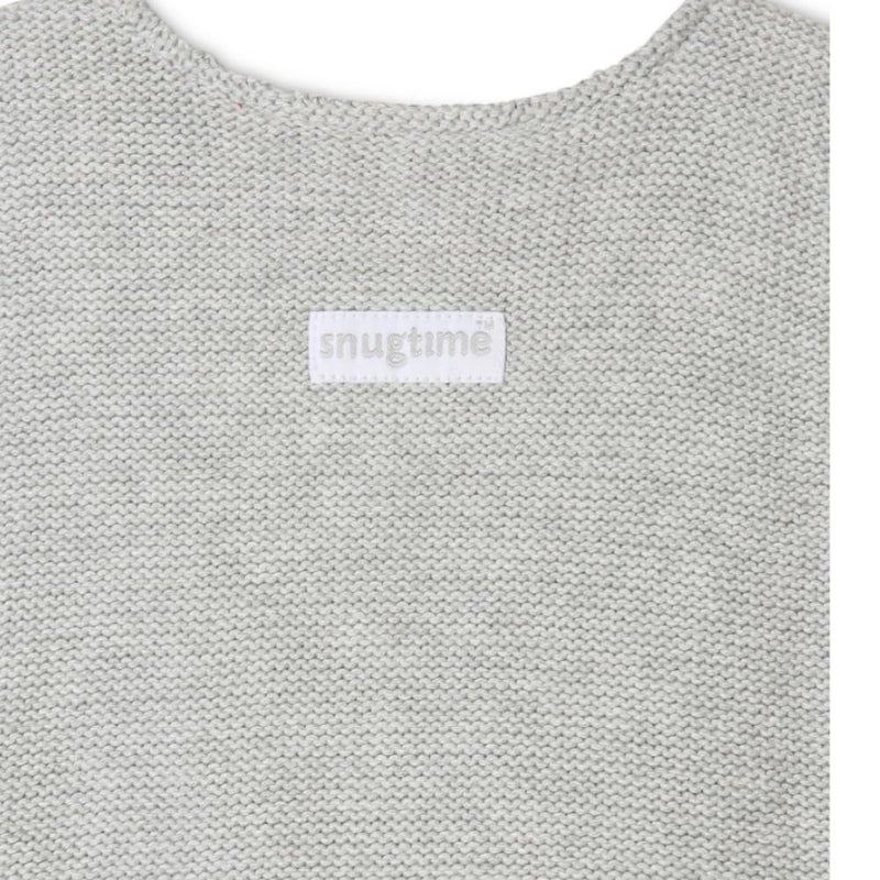 Snugtime Sleeveless Padded True knit Baby Sleeping BagGreySleep SackKnittedBaby Wearable BlanketKnitted Cable DesignSoft YarnEasy AccessibleFor UnisexFits upto 318 Months - Image 4