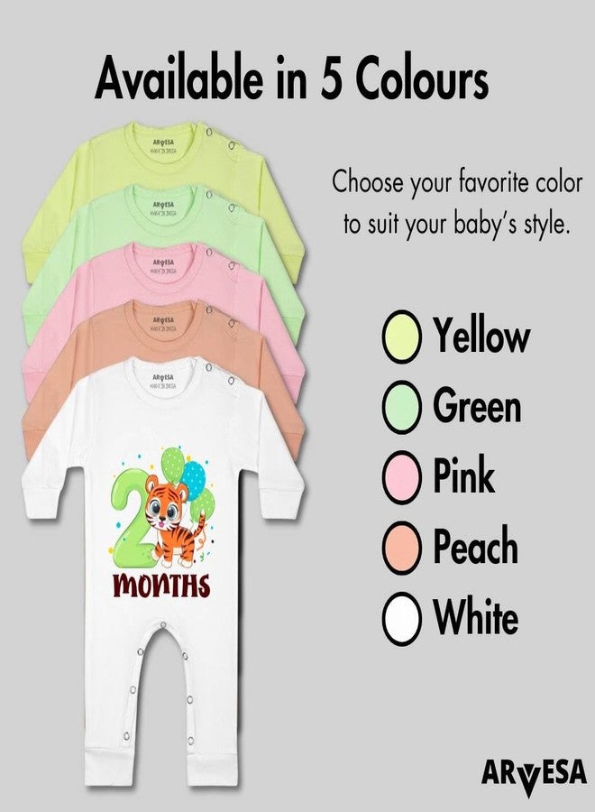 ARVESA 2 Month JS-1067 Bodysuit, Sleepsuits, Rompers For New Born Baby Clothes 0-3 Months Unisex Stylish Dress For Baby Boy & Girl, Newborn Infant Outfit - Image 4