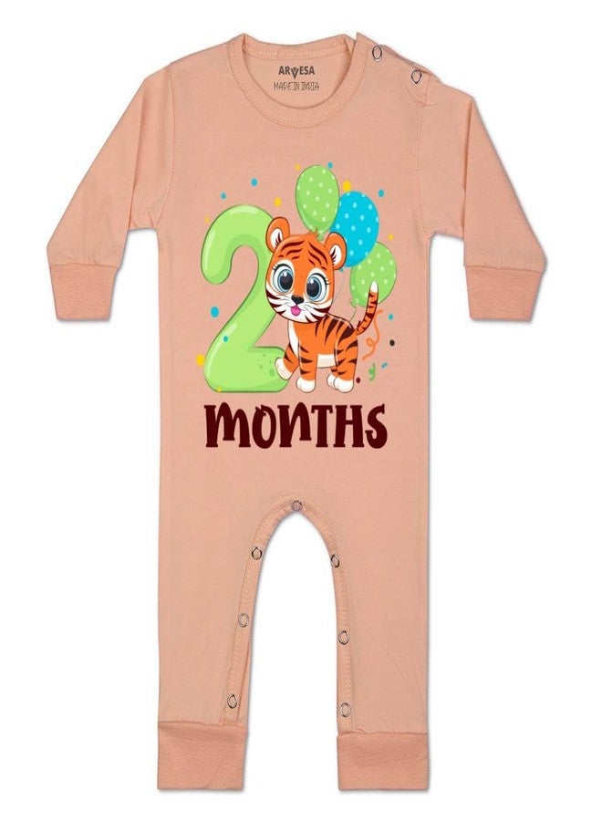 ARVESA 2 Month JS-1067 Bodysuit, Sleepsuits, Rompers For New Born Baby Clothes 0-3 Months Unisex Stylish Dress For Baby Boy & Girl, Newborn Infant Outfit - Image 1