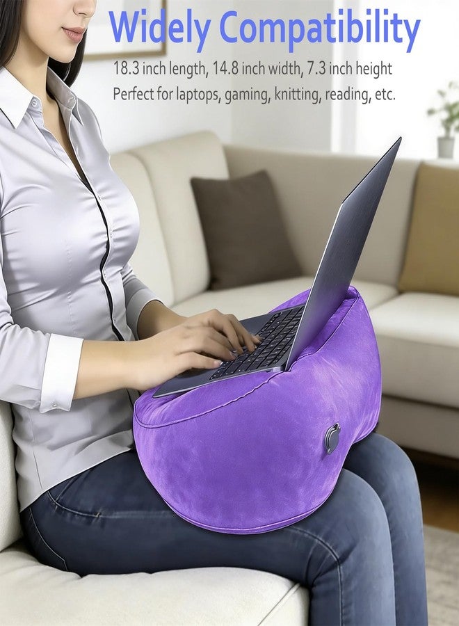 hawtail Inflatable Acid Reflux Pillow, Portable Pillow Wedges for Sleeping, Lap Desk Gaming Pillows for Travel, Multi-Functional Wedge Yoga Pillow for Reading, Laptop, Crocheting, Body Positioners - Image 5