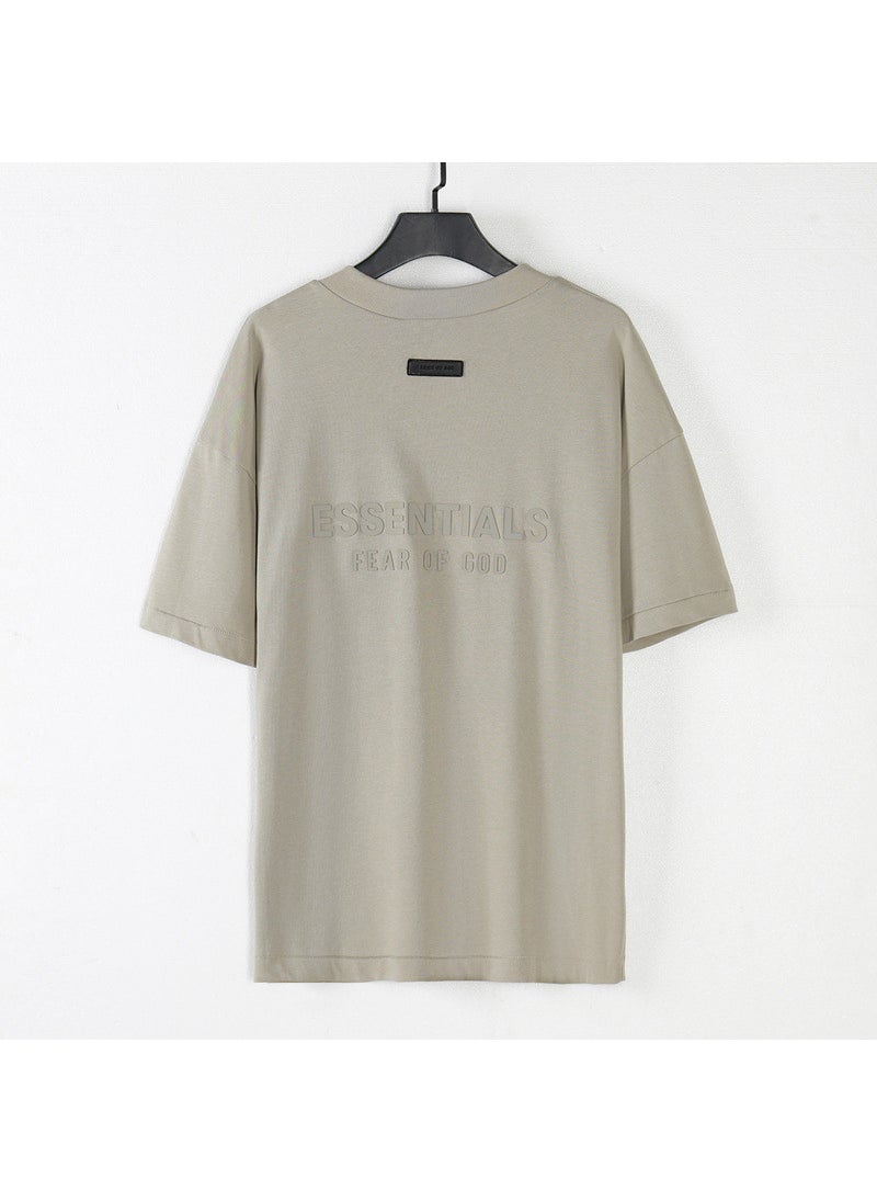 Generic - FEAR OF GOD ESSENTIALS V-Neck Tee Casual Fit seal gray - Image 1