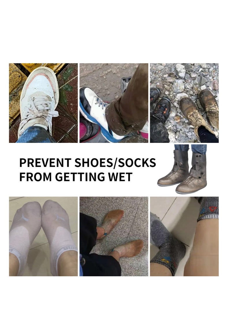 Generic - Waterproof Shoes Cover, Reusable Rubber Galoshes, Non Slip and Waterproof Overshoes for Woman and Man, for Camping, Lawn Care, Gardening and Yard Work (Black - Large, 40-41) - Image 1