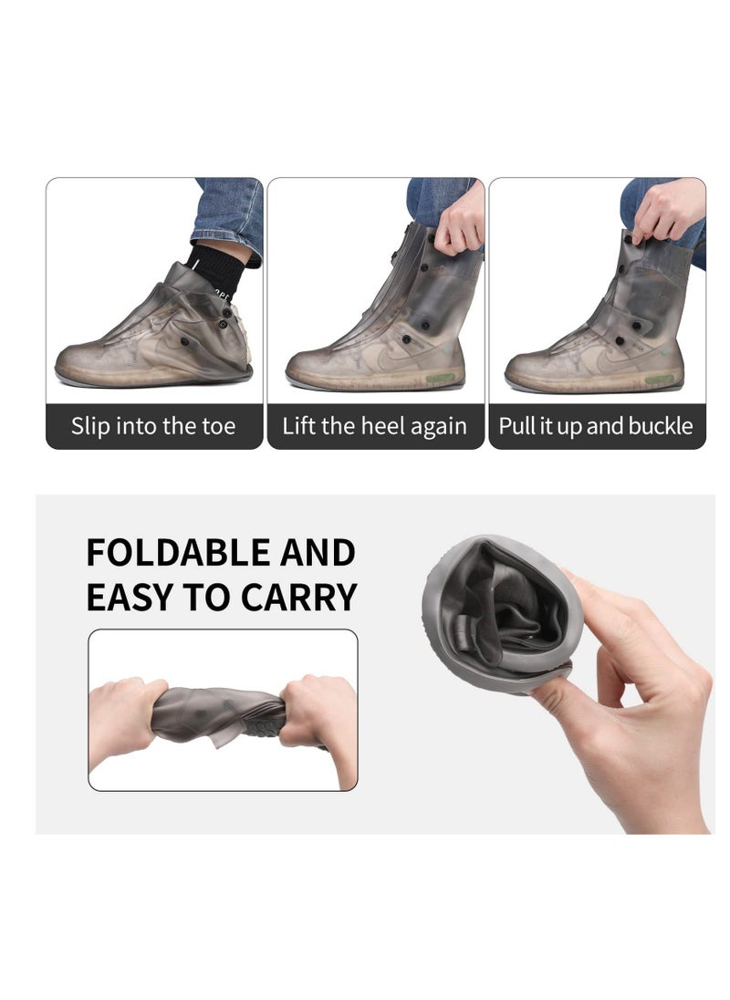 Generic - Waterproof Shoes Cover, Reusable Rubber Galoshes, Non Slip and Waterproof Overshoes for Woman and Man, for Camping, Lawn Care, Gardening and Yard Work (Black - Large, 40-41) - Image 1