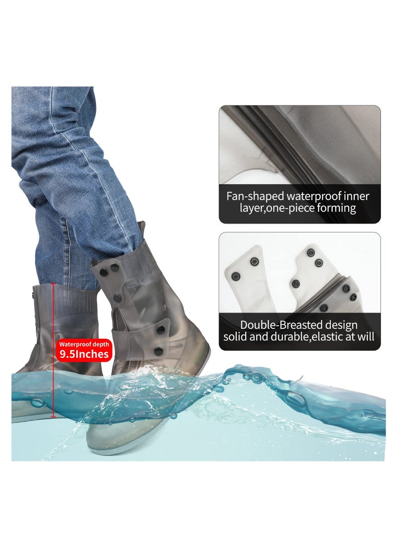 Generic - Waterproof Shoes Cover, Reusable Rubber Galoshes, Non Slip and Waterproof Overshoes for Woman and Man, for Camping, Lawn Care, Gardening and Yard Work (Black - Large, 40-41) - Image 1