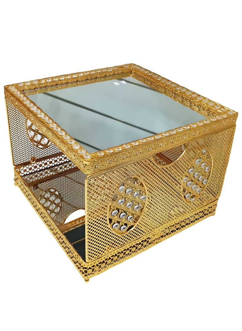 Generic Luxurious Golden Coffee Table Traditional Arabic Design for Living Room  - Image 1