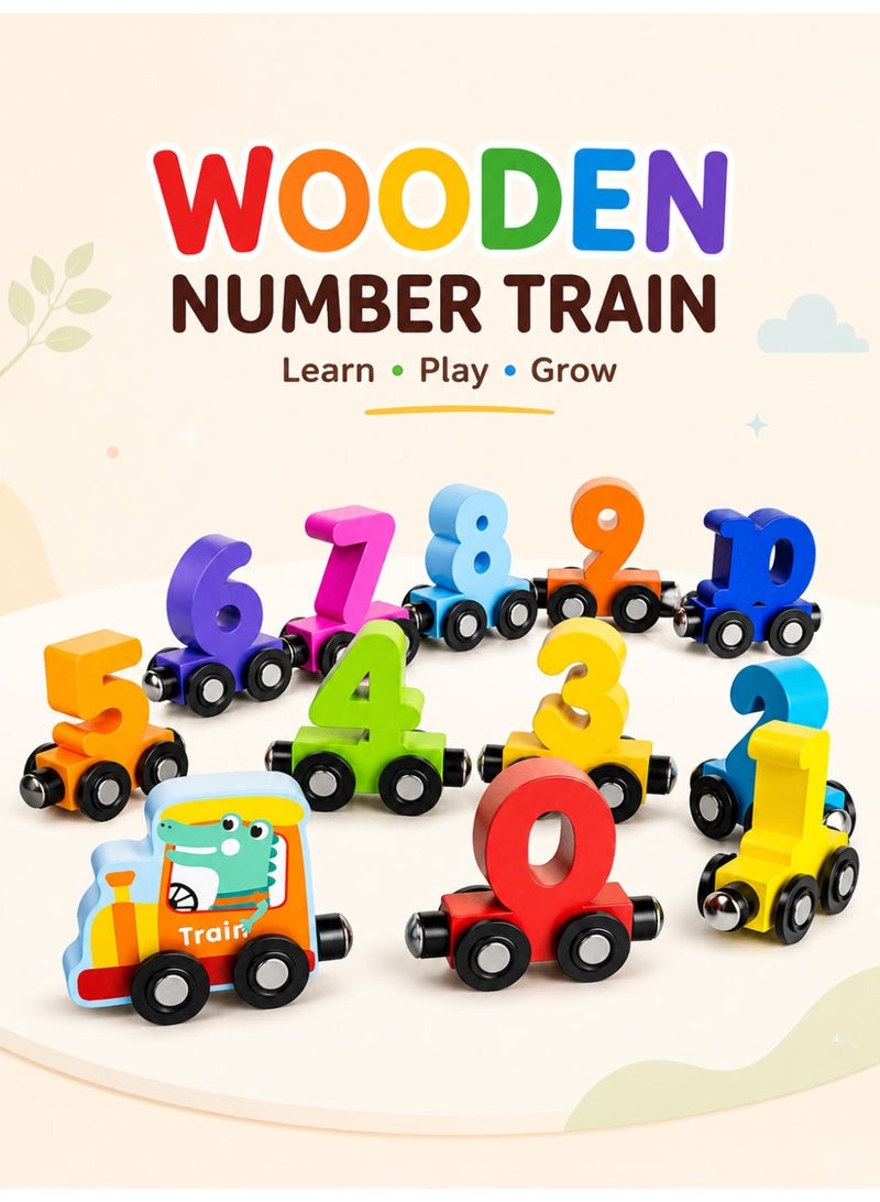 UV Enterprises wooden number blocks on train Educational & Learning Toy for Kids Boys & Girls | Educational Learning Toy | Interactive Preschool Activity Game - Image 1