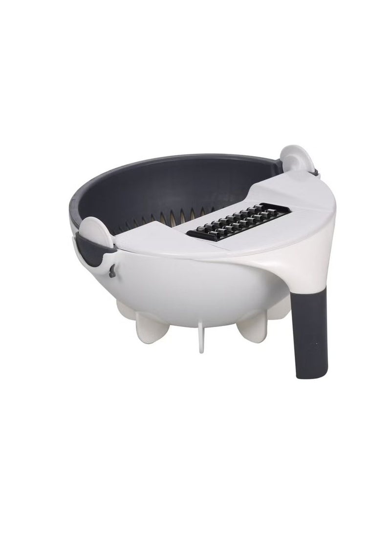 5 Multi-Functional Interchangeable Cutter With Drain Basket White/Grey 23.5cm  - Image 2