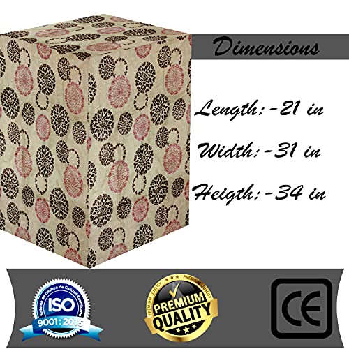 KANUSHI Industries® 100% Waterproof & Dustproof Top Load Semi Automatic Washing Machine Cover (Suitable For 6 Kg, 6.5 kg, 7 kg, 7.5 kg) (VAR-WASMAC-NW-NEW-10-SEMI) - Image 4