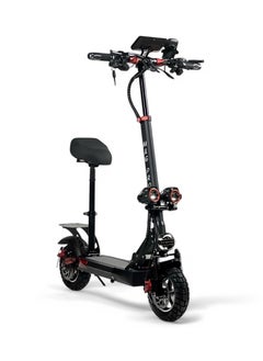 AL BADER Electric Kick Scooter V29 Pro, Max Speed 50KM/H Range 35 KM 48V (15Ah) Battery 800W, Electric Foldable Scooter With Seat and 10 Inch Size Tires, Monster Scooter With Double Suspensions  - Image 1