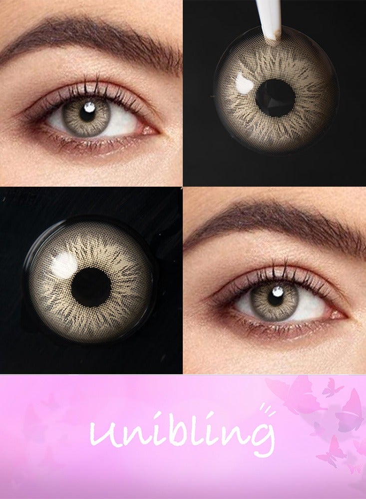 يونيبلينغ عدسات  لاصقة ملونة اللون العشق الرمادي (سنوية) - Image 2