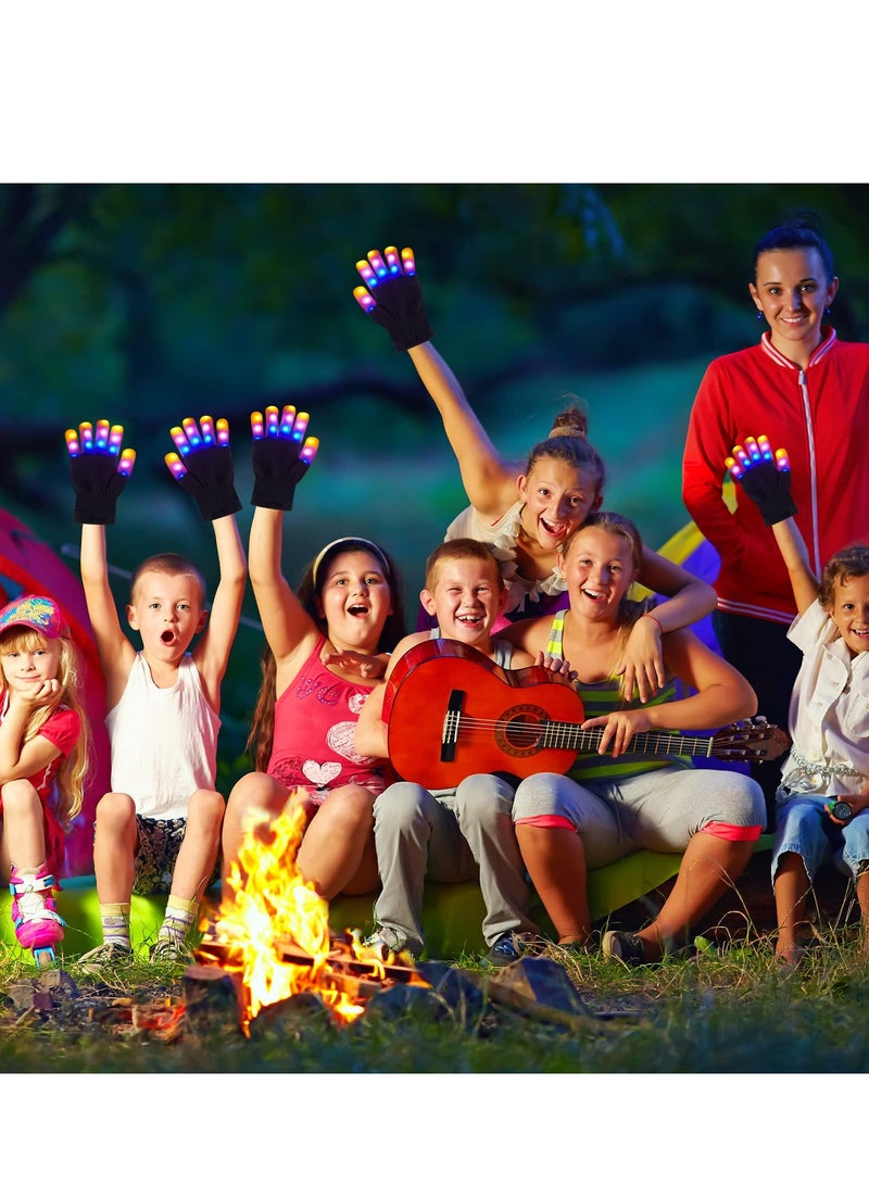 Led Gloves Led Shoelaces Set 2 in 1 Led Finger Gloves Flashing Gloves with 6 Modes Light Up Toys LED Gloves for Kids Cool Toys Indoor Play Outdoor  - Image 5