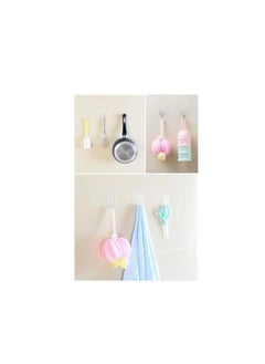 Oasisgalore 20 Pcs Adhesive Wall Hooks Heavy Duty Sticky Hangers with Hooks For Home Kitchen and Bathroom  - Image 4