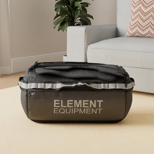 Element Equipment Trailhead Duffel Bag Shoulder Straps Waterproof Black/Grey Large - Image 2