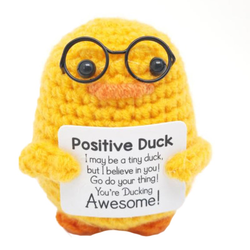 Easter Basket Essentials Stuffers Duck – Handmade Emotional Cheer Support Positive Funny Pickle Potato Nuggets for Men Women Friends Coworkers, Birthday for Him Her - Image 1