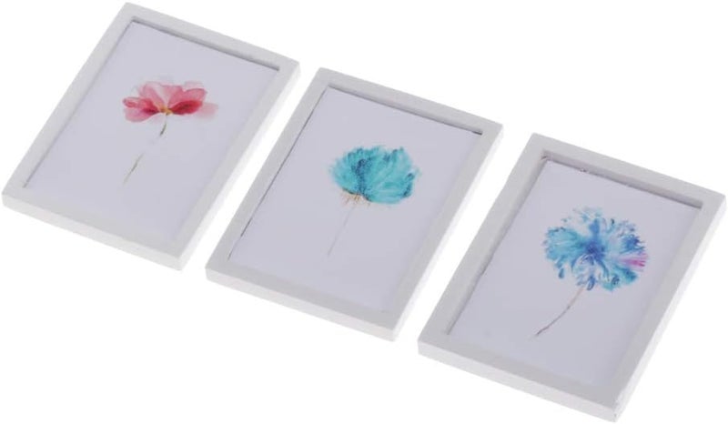 كلاراكو صورة جدارية عصرية لبيت الدمى بمقياس 1/12، لتزيين جدران غرفة المعيشة وغرفة النوم، مزينة بالزهور، كما هو موضح. - Image 3