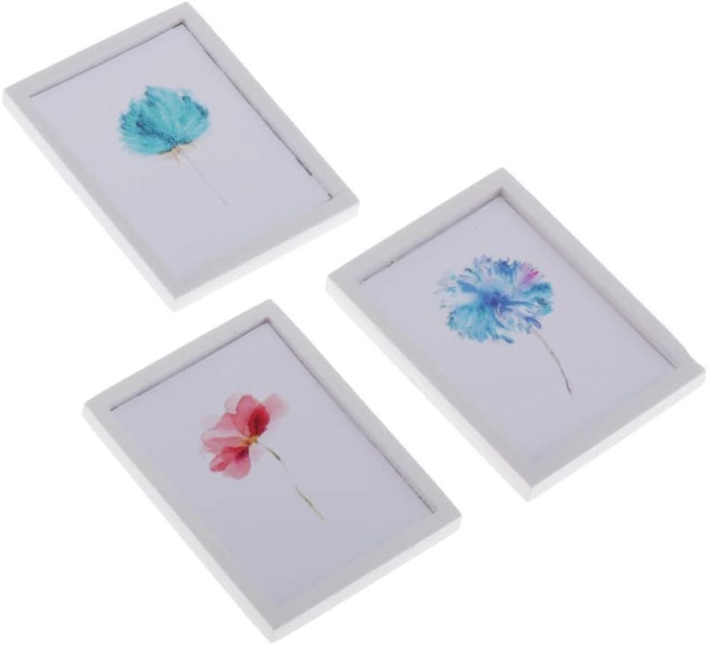 كلاراكو صورة جدارية عصرية لبيت الدمى بمقياس 1/12، لتزيين جدران غرفة المعيشة وغرفة النوم، مزينة بالزهور، كما هو موضح. - Image 4