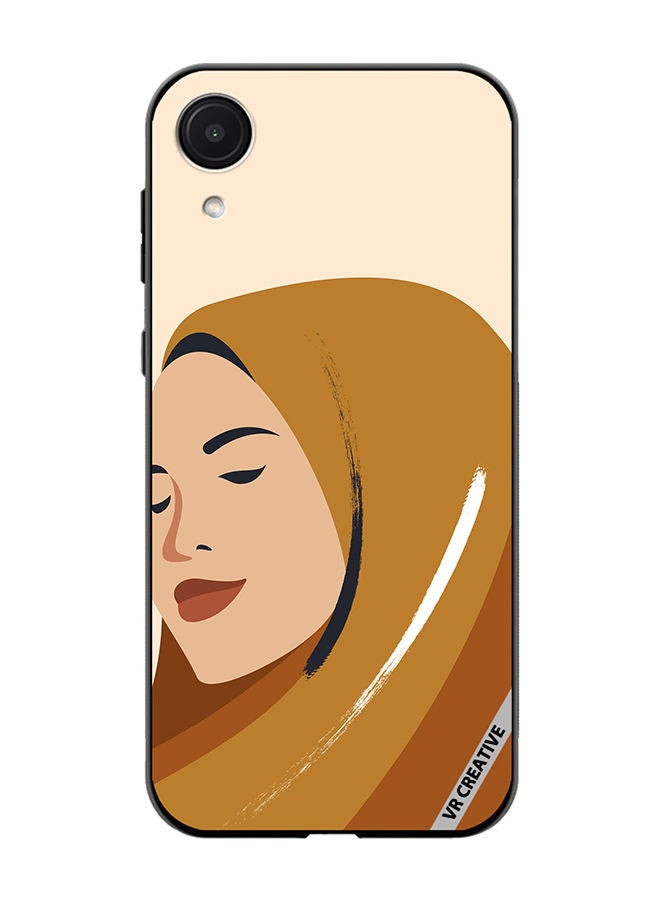 Protective Case Cover For Samsung Galaxy A03 Core Cartoon Woman Shape Design Multicolour