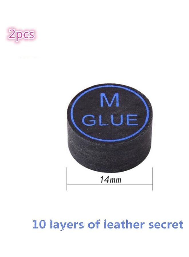 NIBEMINENT Billiard Leather Cue Tips Stick 4x4x4cm  - Image 1