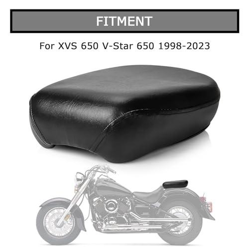 PSLER Rear Passenger Seat Pillion Cushion for XVS 650 and V-Star 650 1998-2023 - Image 2