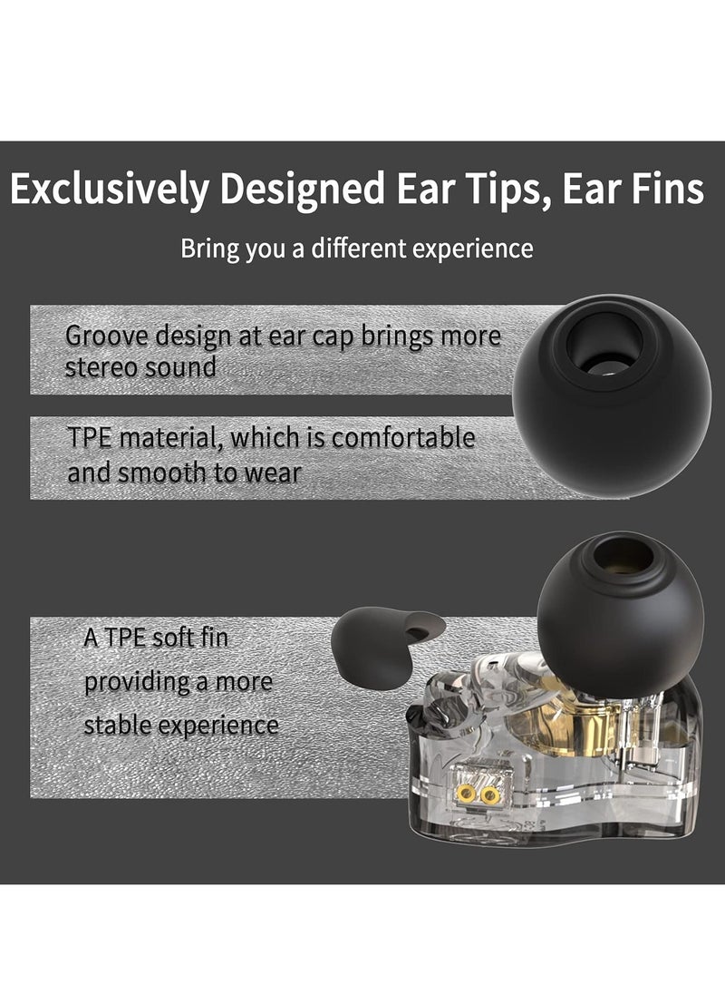Generic - Wired Earphones, Comfortable And Lightweight In Ear Headphones, High Bass Sound Wired Gaming Earbuds With Detachable Tangle Free Cable For Gaming PC Laptop (1pc, Black) - Image 1