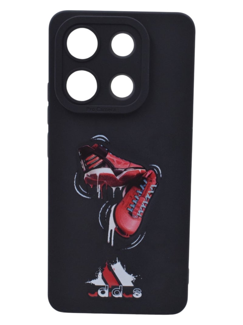 Adidas Plastic Back Cover For Xiaomi Redmi Note 13 - Multicolour - Image 1