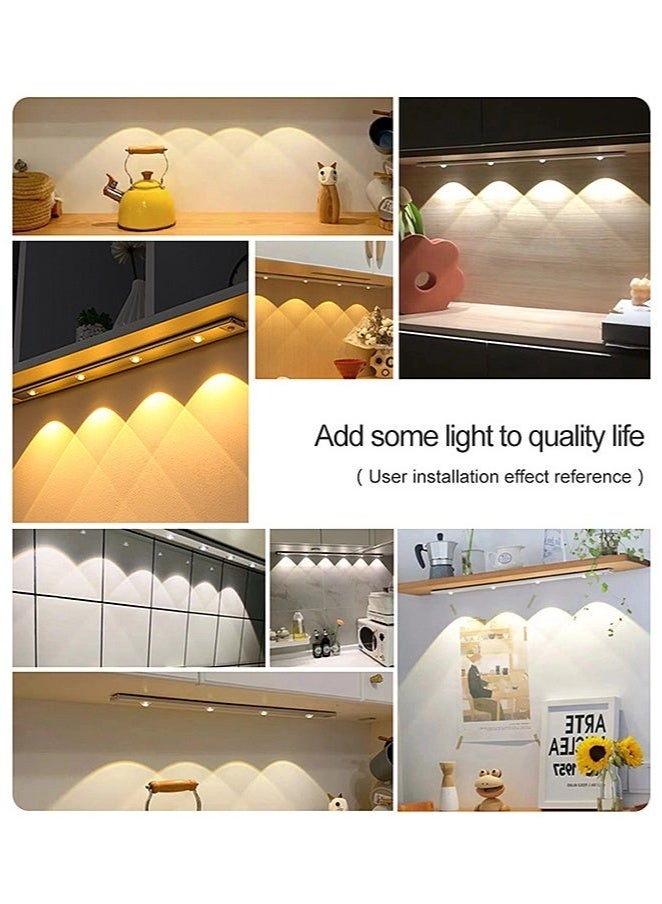 كيلا ضوء LED مستشعر الحركة - ضوء لاسلكي تحت الخزانة - ضوء أبيض ودافئ وطبيعي - مستشعر جسم الإنسان - تركيب مغناطيسي - ضوء ليلي قابل لإعادة الشحن للمطبخ والدرج وغرفة النوم والدرج - Image 5