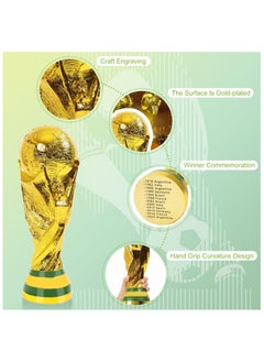 Y&D Replica World Cup Football Trophy Gold/Green 24.5x11.5x12.5centimeter  - Image 4