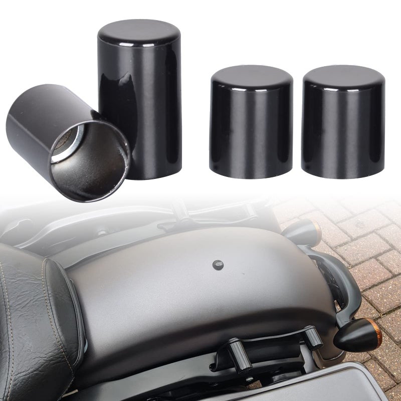 Goldfire Docking Hardware Covers Kit Magnet Docking Point Cover Caps Kit Compatible for Harley Touring Street Glide, Electra Glide, Road Glide, Road King 2009-2021 (Gloss Black)