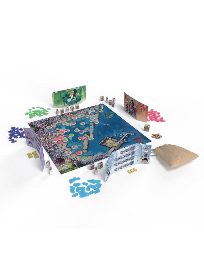 CMON Nyakuza Board Game - Build Your Clan's Seafood Stall and Race to The Grand Market! Fun Competitive Strategy Game for Kids & Adults, Ages 10+, 2-4 Players, 45 Minute Playtime, Made by CMON - Image 2