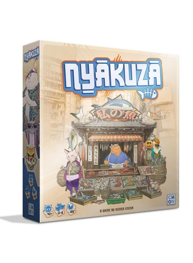 CMON Nyakuza Board Game - Build Your Clan's Seafood Stall and Race to The Grand Market! Fun Competitive Strategy Game for Kids & Adults, Ages 10+, 2-4 Players, 45 Minute Playtime, Made by CMON - Image 1