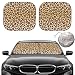 Güvenç Gven Windshield Sun Shade 2pcs with Bonus Car Sunshade for Front Window Shades 2025 Technology Reflect UV and Heat Sun Visor Automotive Interior Sun Protection Leopard M - Image 2