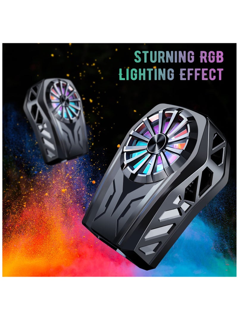 KASTWAVE Phone Cooler Semiconductor Heatsink for 4-7.5" Android/iPhone Phone Fast Cooling with Cooling Fan and game fingertips for Phone Cooling - Image 4